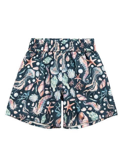 Swim shorts with Sealife print